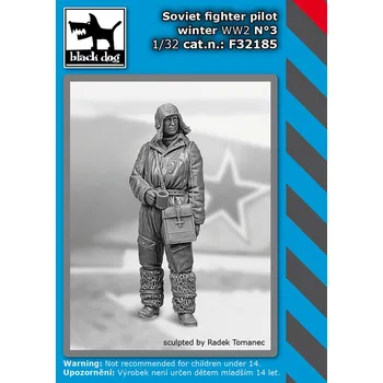 Plastikový model Blackdog 1/32 Soviet fighter pilot winter WW II N°3