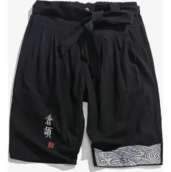 Pánské kalhoty Pánské tříčtvrteční kalhoty F1560 černá L