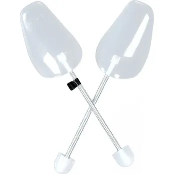 Přípravek pro údržbu obuvi 1 pár černých natahovačů bot s pružinou Velikost 40–47 Kvalitní antideformační opora Expandér do bot Vnitřní tvarovací výplň bílá