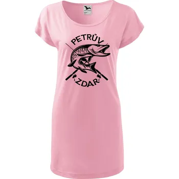 DOBRÝ TRIKO Dámské tričko/šaty Petrův zdar Velikost: L, Barva: Růžová