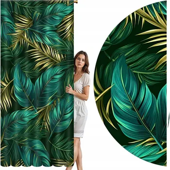 Obraz HOTOVÉ ZÁCLONY NA ŽABKY S ŘASÍCÍ PÁSKOU 140X270 ZÁVĚS VZOR 005 ZKRÁCENÍ