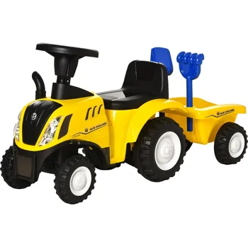 Dětské elektrovozidlo Dětský bagr 85x27.5x47.5 cm | černý + žlutý