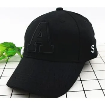 Kšiltovka Dětská kšiltovka s písmenkem A2730 černá