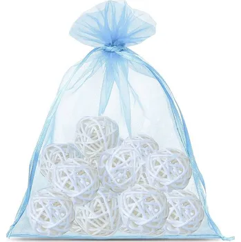 Pytle na odpadky 5 ks Organzové pytle 40 x 55 cm - blankytně modré