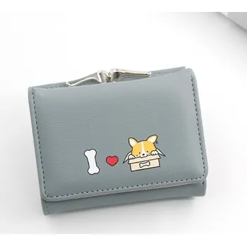 Peněženka Dětská kožená peněženka M257 šedá