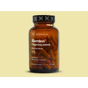 Přírodní produkt Bambus - křemík 70%- bylinný extrakt - 60 kapslí / Herbavia.cz