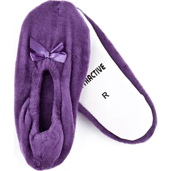 Dámské baleríny ATRAKTIVNÍ dětské balerínky fialové, velikost 33