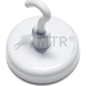 Věšák MTR Háček magnetický feritový Varianta: Háček magnetický feritový tah 60N, M5x32mm bílý lak