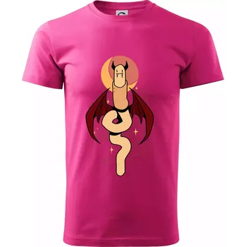 Pánská móda Žížala upír (Alexis Citrine) - Klasické pánské triko vyšší gramáže - L ( Purpurová )