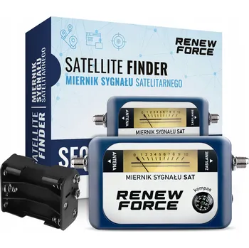 MĚŘIČ SATELITNÍHO SIGNÁLU ANTÉNY SAT-FINDER PRO POZEMNÍ TELEVIZI S KOMPASEM