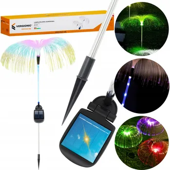 Venkovní osvětlení Solární lampa zapichovací Vergionic bílá 80 cm 2 ks