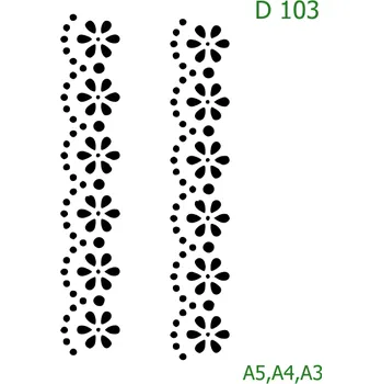 Šablona D 103 - A4 , Lepící fólie
