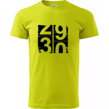 Tachometr 30 - Klasické pánské triko vyšší gramáže - L ( Limetková )