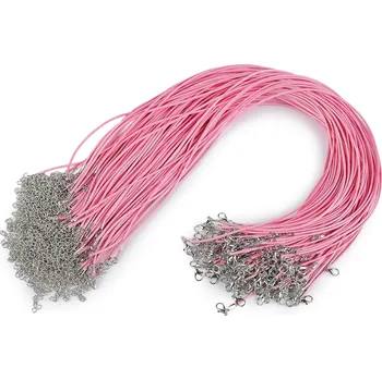 Splétaná šňůrka s karabinkou délka 45 cm