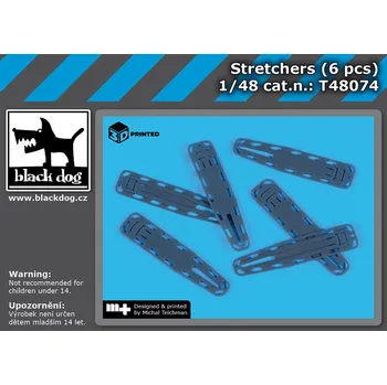 Plastikový model Blackdog 1/48 Stretchers ( 8 pcs)