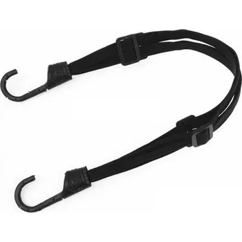 Autodílna Elastický upínací popruh s háky 90 cm Nastavitelný silný gumový popruh pro upevnění nákladu, zavazadel a krabic při přepravě autem nebo motorkou