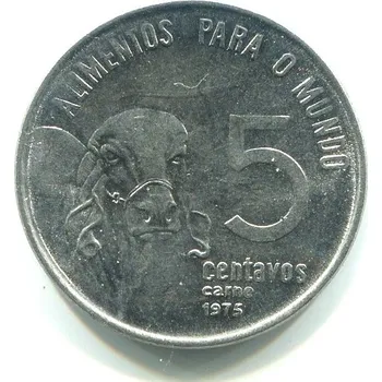 BRAZÍLIE. 5 centavos 1975. KM-587