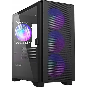 PC skříň Montech AIR 100 Mini Tower Počítačová Skříň Černá