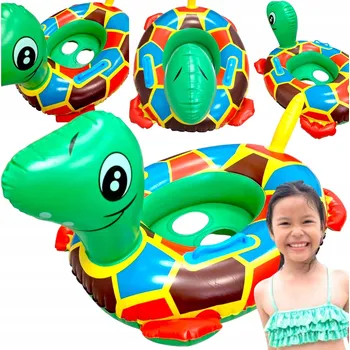 Nafukovací kruh NAFUKOVACÍ ČLUN PRO DĚTI ŽELVA ŽELVIČKA NA PLAVÁNÍ SEDÁTKO KRUH MADLA