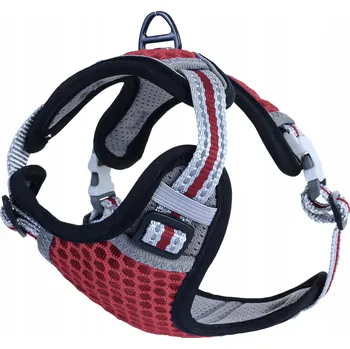 Postroj pro psa BEZTLAKOVÉ POSTROJE typu GUARD pro psa ČERVENÉ Barva: ČERVENÁ Velikost: M