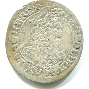 Leopold I. XV Kreuzer 1690 / KB. Kremnica. Velká nula v letopočtu. Ag.