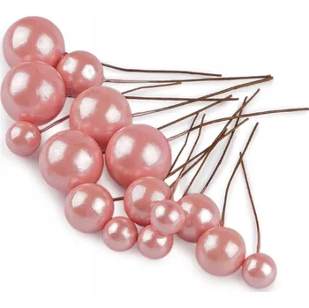 umělá květina Kuličky / bobule na drátku – mix velikostí