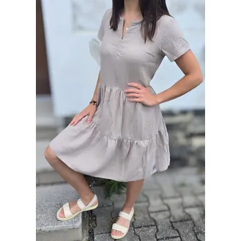 Dámské šaty Kulišárny Dámské mušelínové BOHO šaty SANDY VELIKOST: 40-42