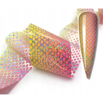 Obraz Fólie transferová 10 cm x 4 cm Mořská panna, Šupiny, Ombre