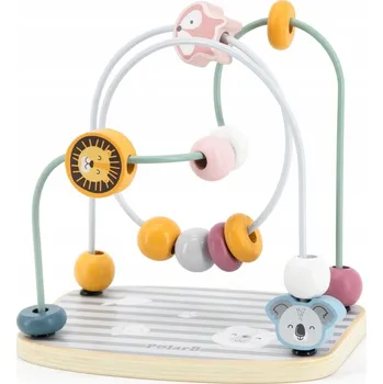 Dřevěná hračka Motorická smyčka Viga PolarB Zvířátka dřevěná