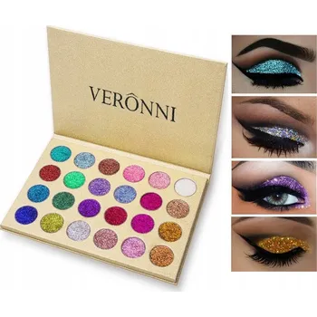 Oční stíny Paletka očních stínů – třpytivé stíny na oči, 24 kusů, Veronni