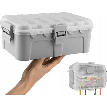 Elektroinstalační krabice 34,5x24x12 cm voděodolná a povětrnostním vlivům odolná krabice na kabely