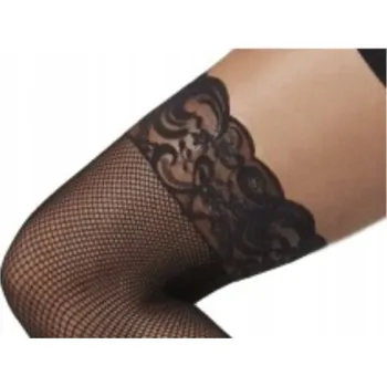 Dámské punčochy Černé Samodržící Punčochy Kabaretky Krajka Svatební Noc Dámské Prádlo