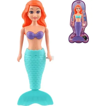 Panenka Mořská panna plave na natažení na klíček do vody svítí ve tmě 2 barvy