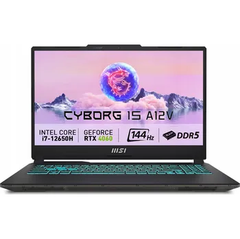 Notebook Notebook MSI Cyborg 15 A12 15,6" Intel Core i5 16 GB / 1024 GB černý