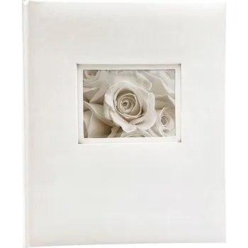 Fotoalbum Tradiční album na fotografie, 40 stran, okénko, svatební / k prvnímu svatému přijímání, možnost gravírování