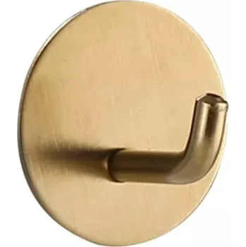 Věšák Interex design Samolepicí věšák CONGO / Zlatý leštěný