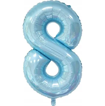 Balónek Fóliový balónek číslice "8" modrý (100 cm)