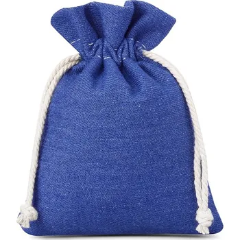 Dárková taška 3 ks Džínové sáčky 12 x 15 cm - modré