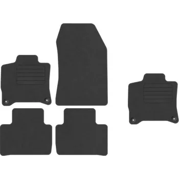 autokoberec Velurové autokoberce Edecor, sada 5 kusů