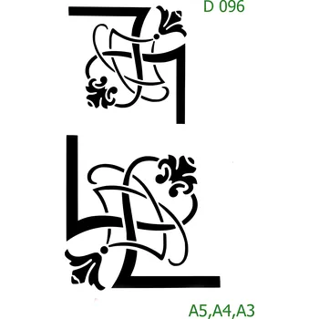 Šablona D 096 - A4 , Nelepící folie
