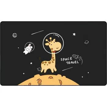 Stínítko do auta Magnetická sluneční clona na zadní okno auta 78x50 cm UV ochrana Skládací tepelný štít Žirafa ve vesmíru Okenní kryt pro děti a miminka
