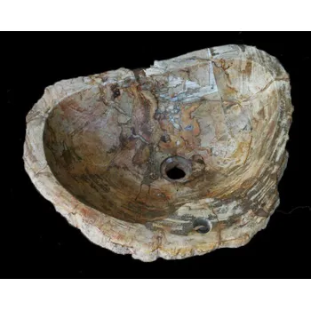 Umyvadlo ze zkamenělého dřeva - fosilní dřevo 57x44cm