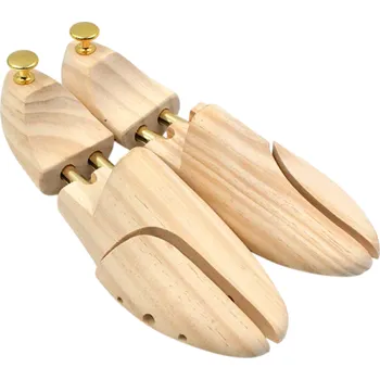Napínák do bot Nazouvací nastavitelné napínáky z borovicového dřeva pro tvarování bot Udržení tvaru obuvi Zamezení deformaci Větrací otvory 41-42