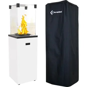 Přímotop Kratki SADA PLYNOVÉHO OHŘÍVAČE PATIO SLIM Bílá 8,2 KW