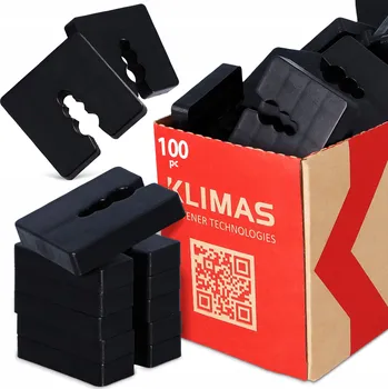 Vrták 100x DISTANČNÍ PODLOŽKY 10 mm Vyrovnávací Podložky Pod Šrouby Oken MONTÁŽNÍ KLÍNY