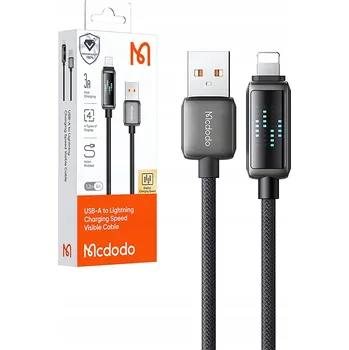 Datový kabel Kabel McDodo USB - Apple Lightning, 1,2 m, černý