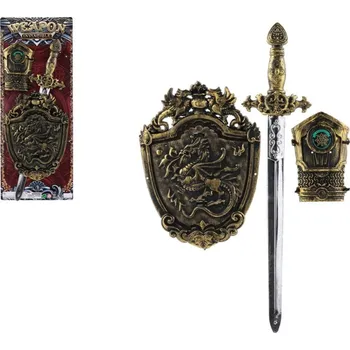 Dětská zbraň Teddies Rytířská sada - Meč, chránič na ruku a štít