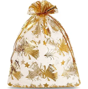 Potravinová fólie 10 ks Organza sáčky 20 x 30 cm - Vánoce / 3