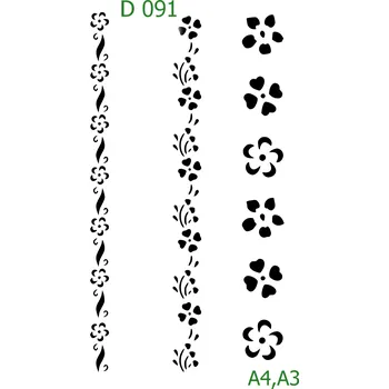 Šablona D 091 - A3 , Nelepící folie