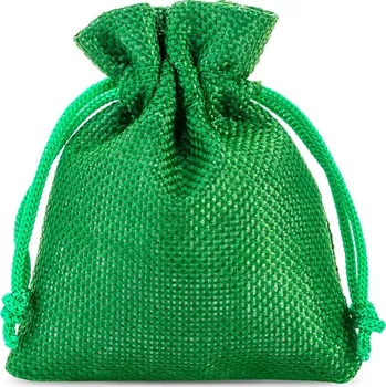 Dárková taška 10 ks Jutové sáčky 8 x 10 cm - zelené